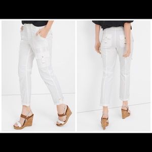 Slim Crop Utility Pants